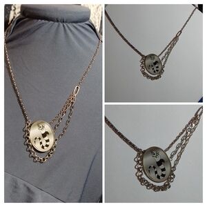 Elegant Silver Chain Necklace Beetlejuice's Earthworm  Pendant